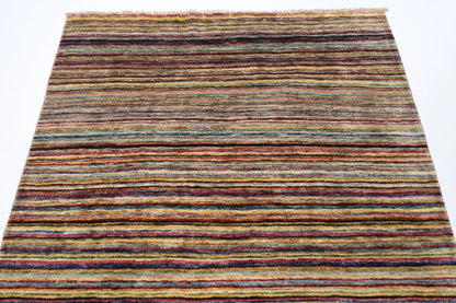 142 x 195 cm | Gabbeh Afghan Tribal Hand Knotted Veg Dye Wool carpet