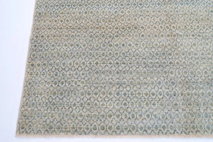 185 x 271 cm | Mamluk Blue Afghan Tribal Hand Knotted Veg Dye Wool Carpet