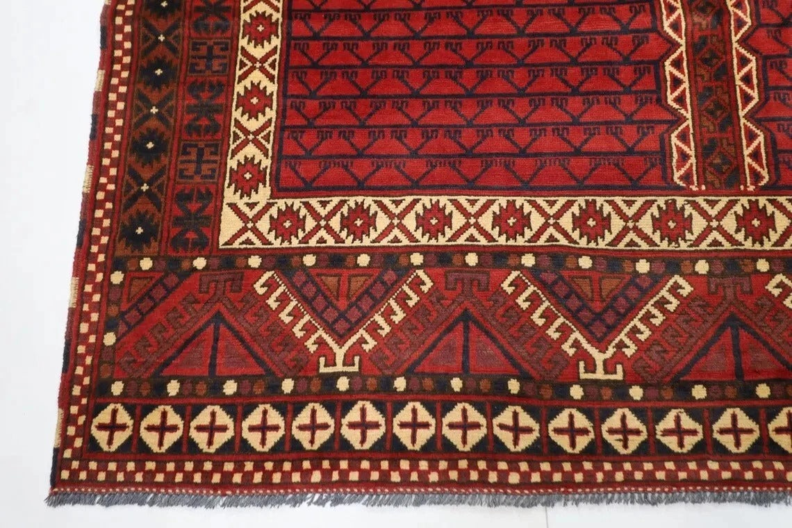 199 x 299 cm | Maranoce Afghan Tribal Hand Knotted Carpet