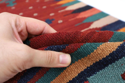 81 x 301 cm | Flat Weaved Kilim Afghan Tribal Hand Knotted Wool Runner