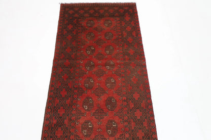 75 x 280 cm | Bokhara Afghan Tribal Hand Knotted Wool Runner