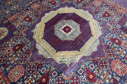 368 x 528 cm | Mamluk Afghan Tribal Hand Knotted Carpet
