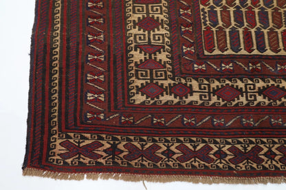 180 x 276 cm | Barjesta Flat Weaved Afghan Tribal Hand Knotted Wool Carpet kilim