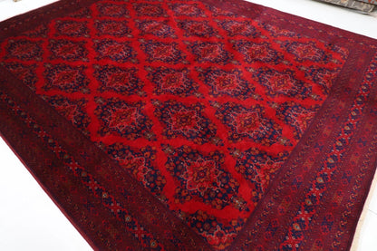 295 x 377 cm | Fine Belgic Afghan Tribal Hand Knotted Carpet