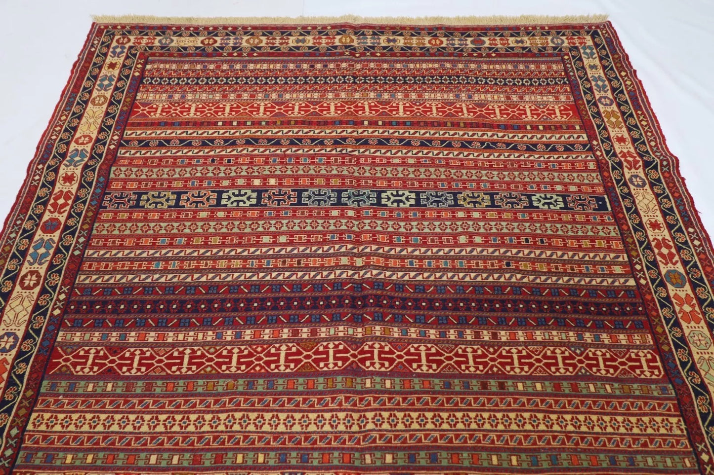 192 x 298 cm | Flat Weaved Kilim Tribal Hand Knotted Carpet