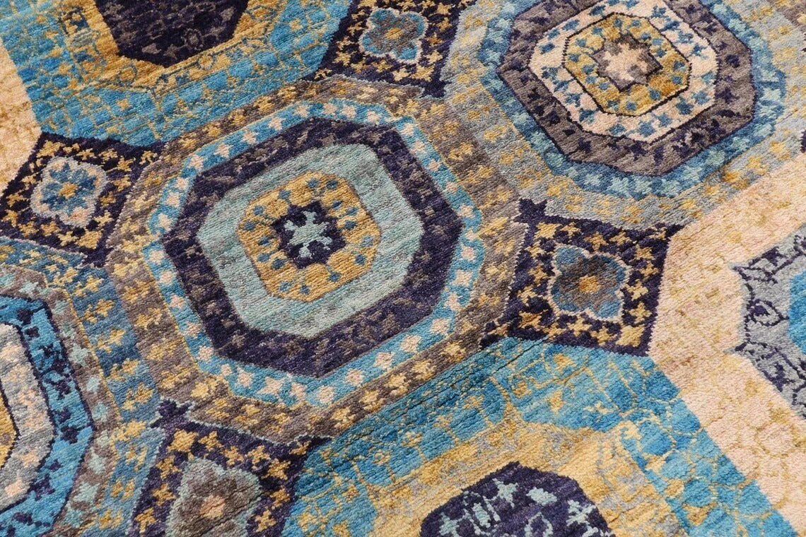 195 x 310 cm | Mamluk Afghan Tribal Hand Knotted Carpet