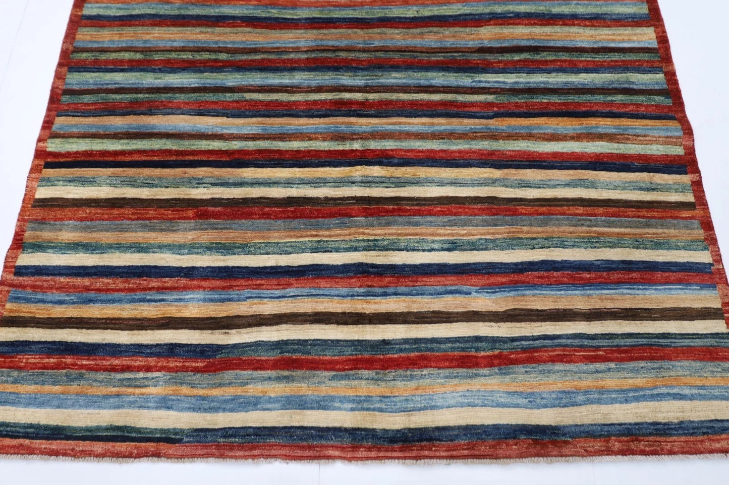 169 x 228 cm | Gabbeh Afghan Tribal Hand Knotted Veg Dye Wool Carpet