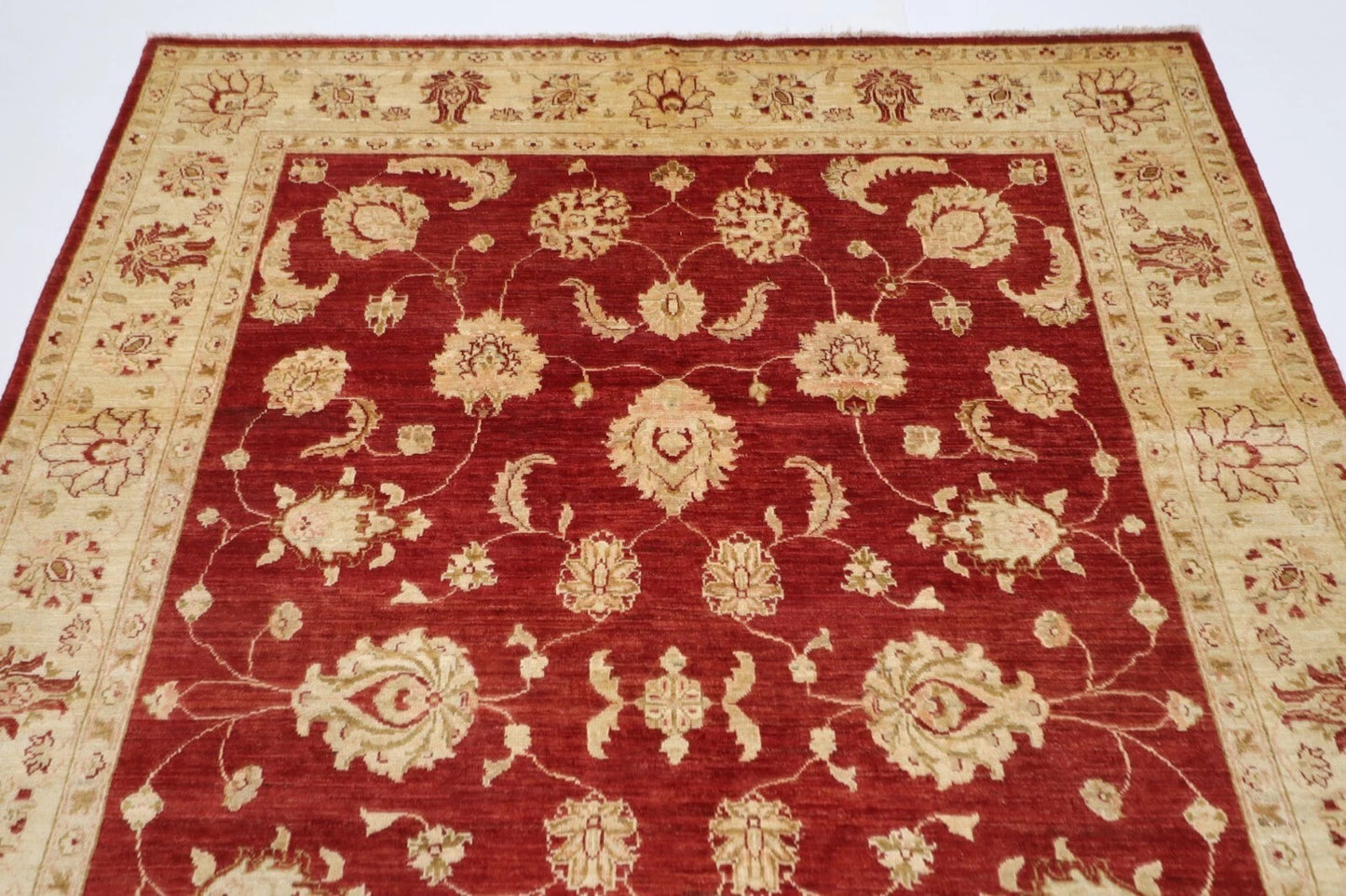 177 x 223 cm | Chobi Afghan Tribal Hand Knotted Veg Dye Wool Carpet
