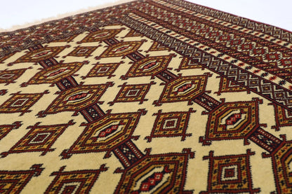 126 x 178 cm | Afghan Tribal Hand Knotted Veg Dye Wool carpet