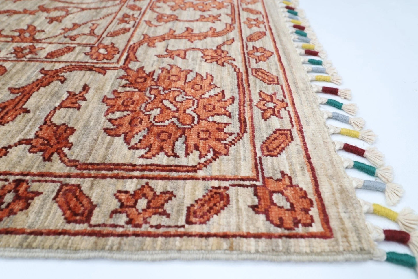 174 x 240 cm | Bidjar Afghan Tribal Hand Knotted Veg Dye Wool Carpet