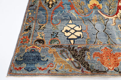 186 x 274 cm | Bidjar Gray Afghan Tribal Hand Knotted Veg Dye Wool carpet