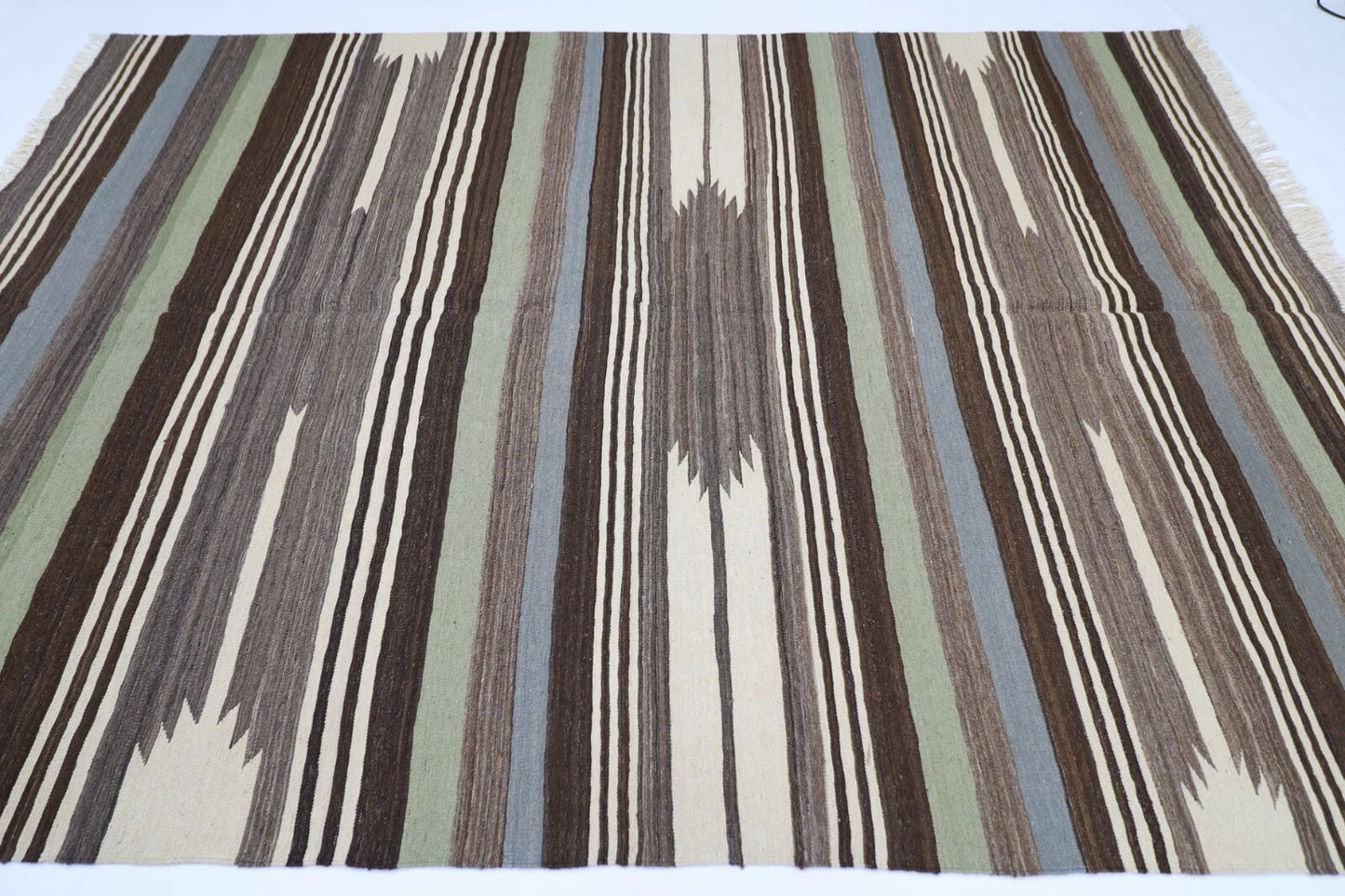 204 x 290 cm | Flat Weaved Afghan Tribal Hand Knotted Kilim