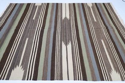204 x 290 cm | Flat Weaved Afghan Tribal Hand Knotted Kilim