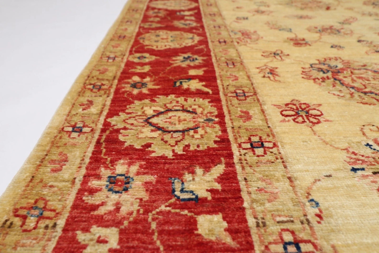 177 x 241 cm | Chobi Afghan Tribal Hand Knotted Veg Dye Wool Carpet