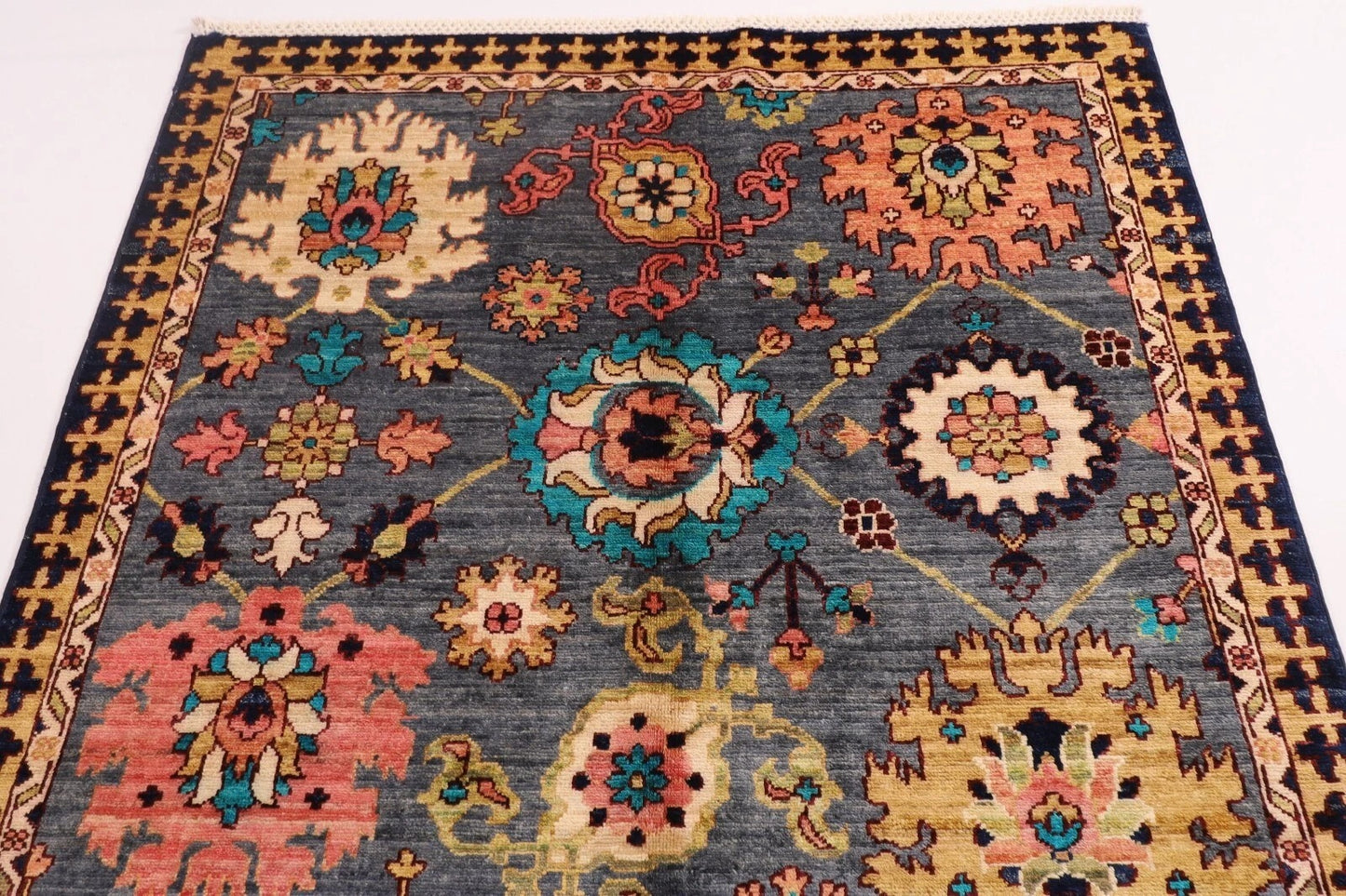 120 x 180 cm | Afghan Tribal Hand Knotted Veg Dye Wool carpet