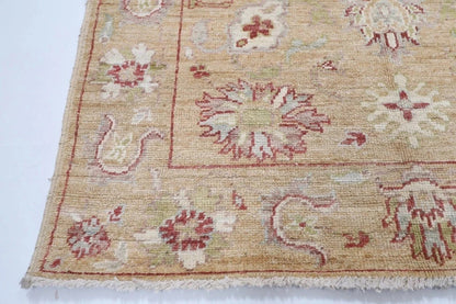 141 x 185 cm | Oushak Afghan Tribal Hand Knotted Veg Dye Wool Carpet