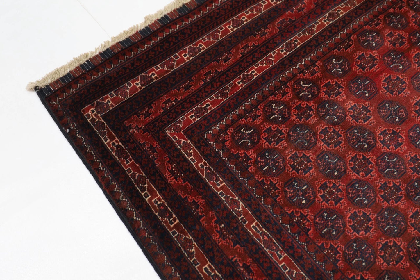 151 x 200 cm | Bokhara Tribal Hand Knotted Veg Dye Wool Carpet
