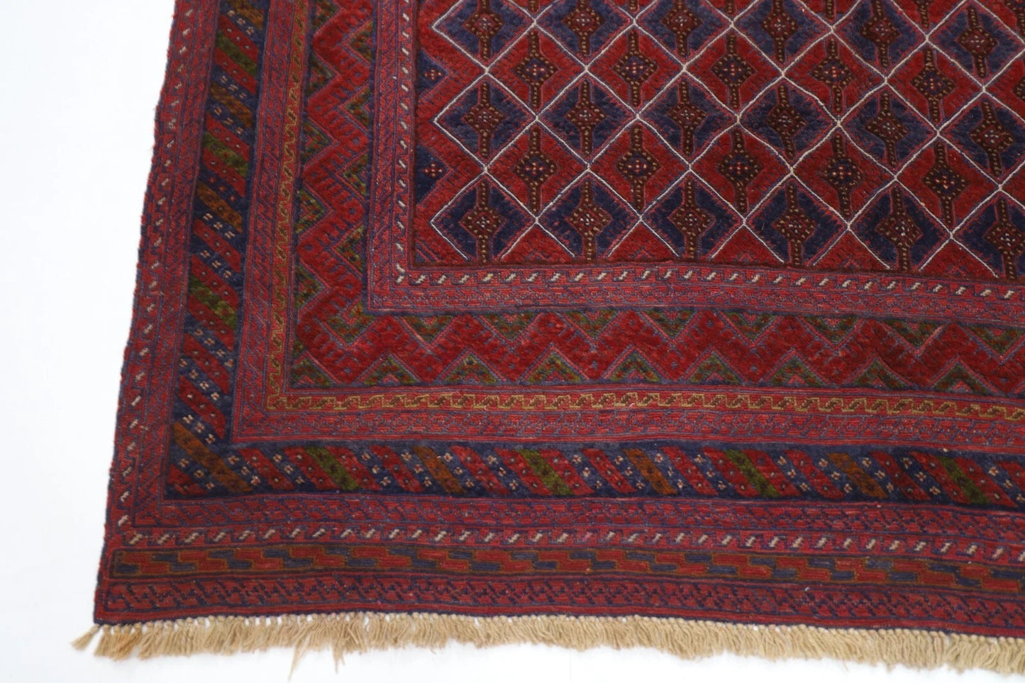 200 x 270 cm | Flat Weaved Carpet Kilim Afghan Tribal Hand Knotted Carpet