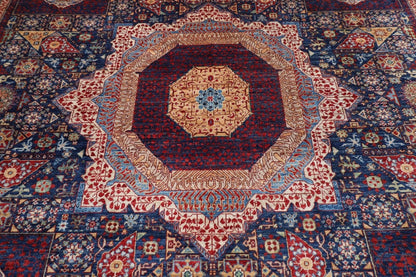 366 x 453 cm | Mamluk Afghan Tribal Hand Knotted Carpet