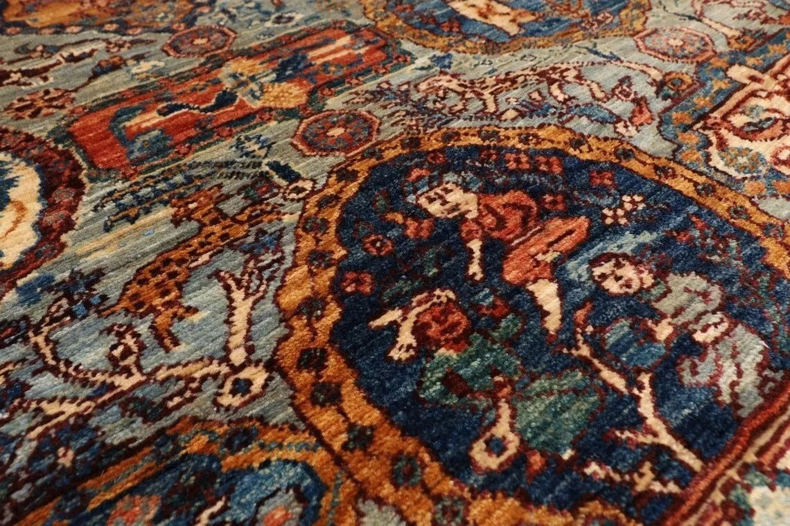 149 x 204 cm | Kerman Afghan Tribal Hand Knotted Veg Dye Wool Carpet