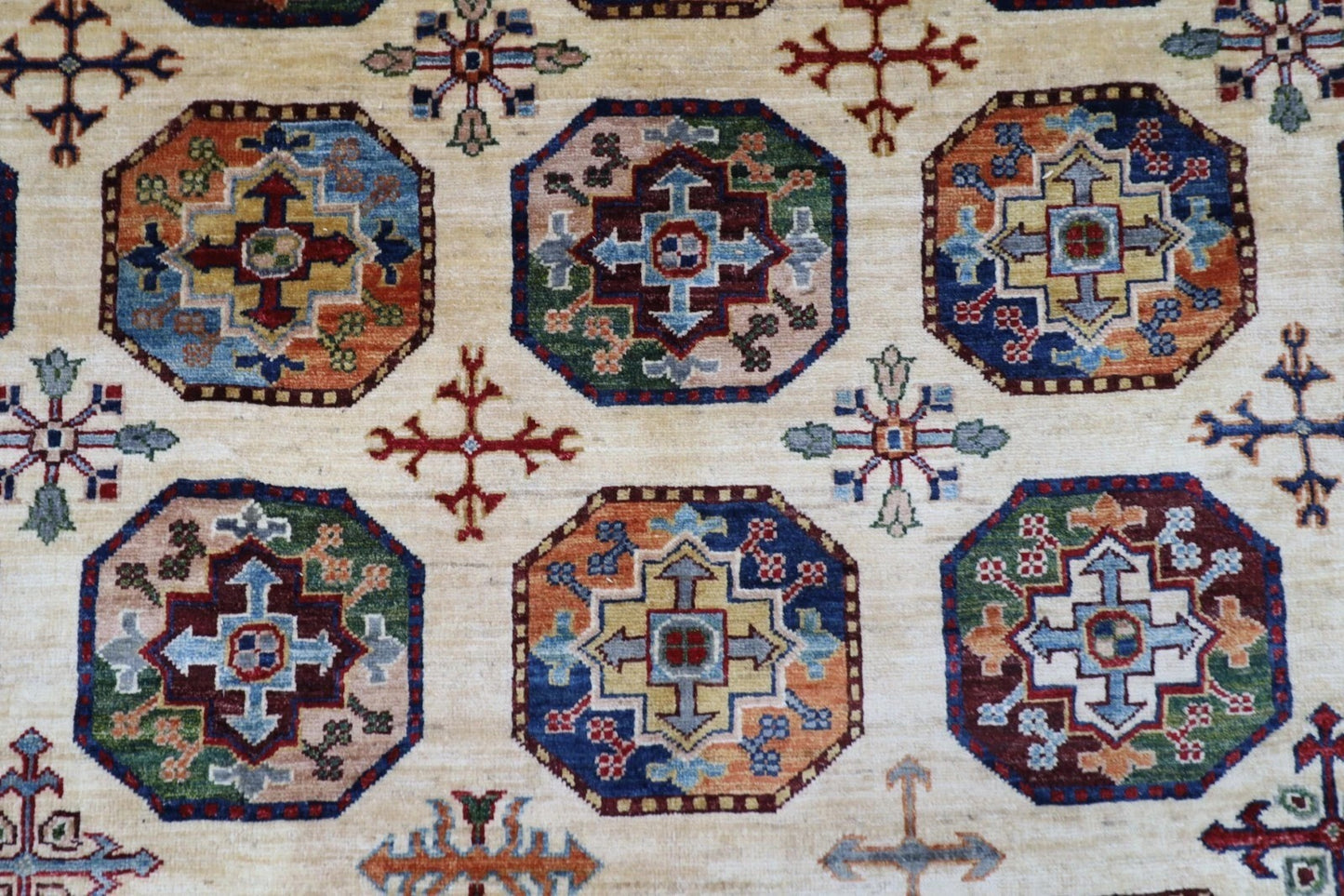 245 x 296 cm | Ersari Afghan Tribal Hand Knotted Carpet