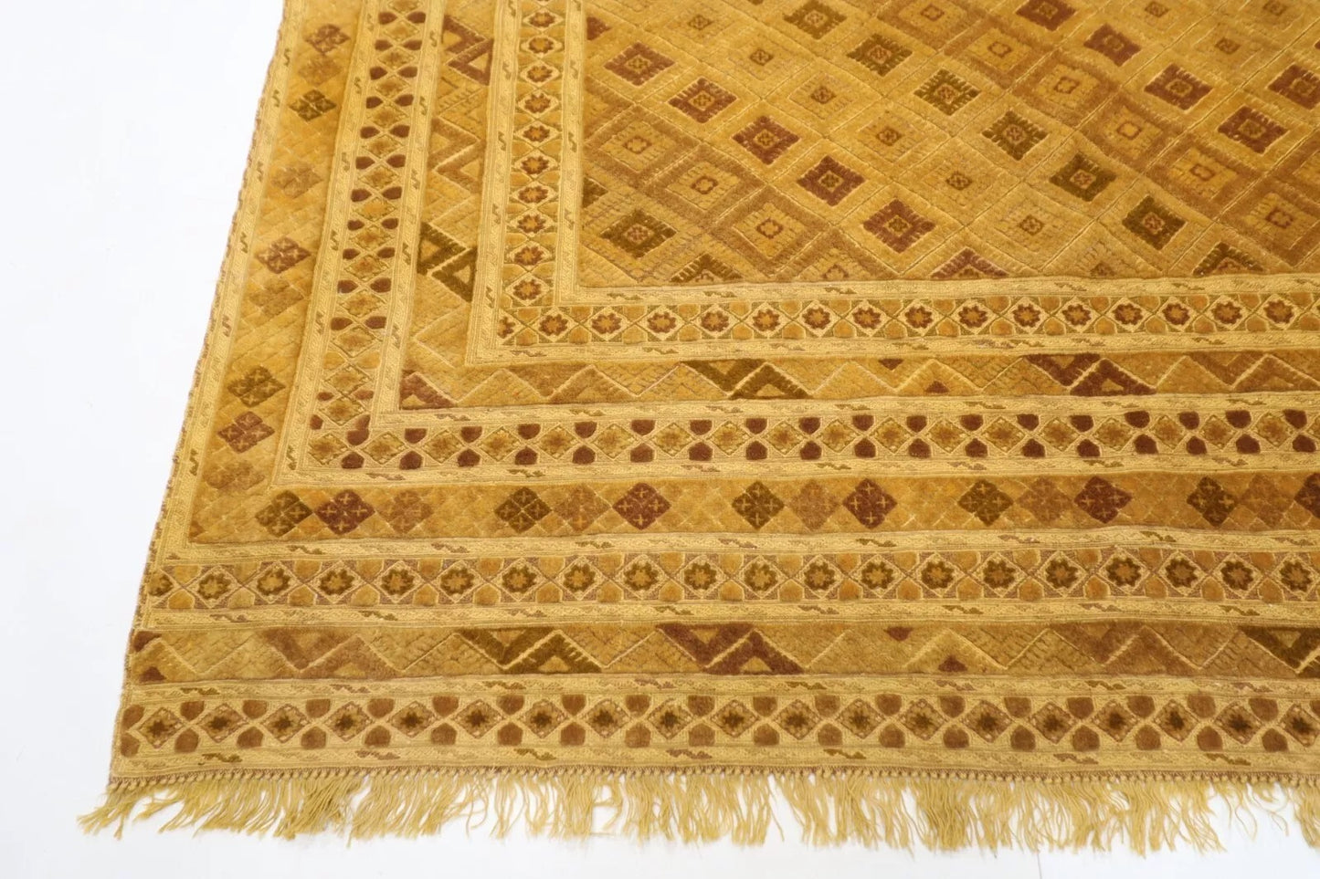 208 x 276 cm | Flat Weaved Carpet Kilim Afghan Tribal Hand Knotted Carpet