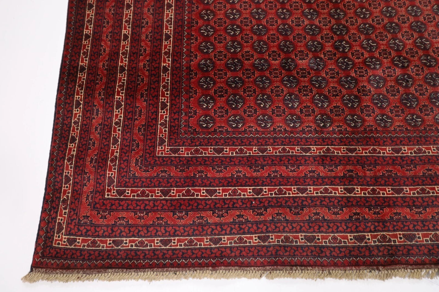204 x 292 cm | Bokhara Afghan Tribal Hand Knotted Carpet