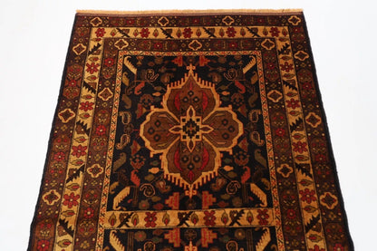 115 x 200 cm | Baluch Afghan Tribal Hand Knotted Veg Dye Wool carpet
