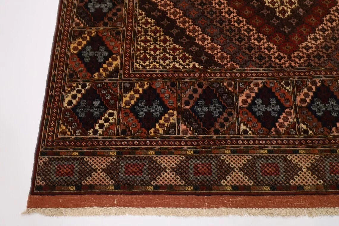 200 x 297 cm | Kabuli Silk Afghan Tribal Hand Knotted Carpet