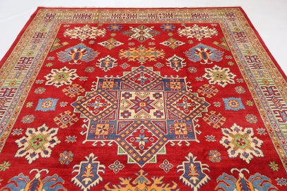 245 x 304 cm | Kazak Yakkish Afghan Tribal Hand Knotted Carpet