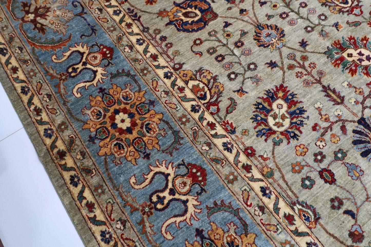 393 x 584 cm | Aryana Afghan Tribal Hand Knotted Carpet