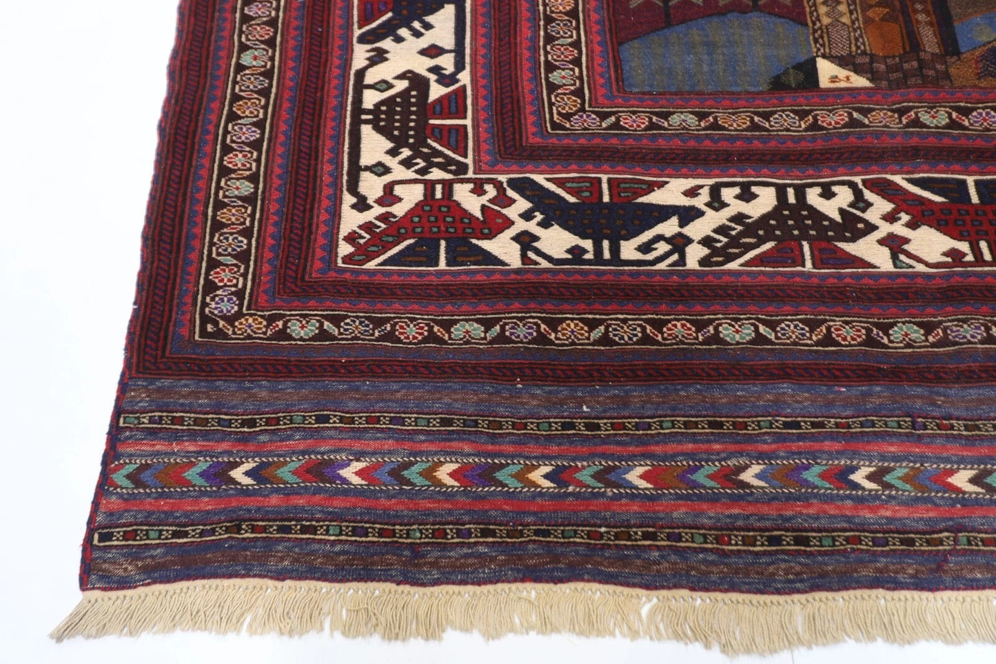 207 x 268 cm | Carpet Kilim Afghan Tribal Hand Knotted Carpet