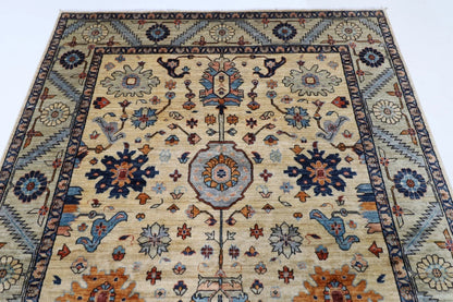 180 x 278 cm |  Bidjar Beige Afghan Tribal Hand Knotted Veg Dye Wool carpet