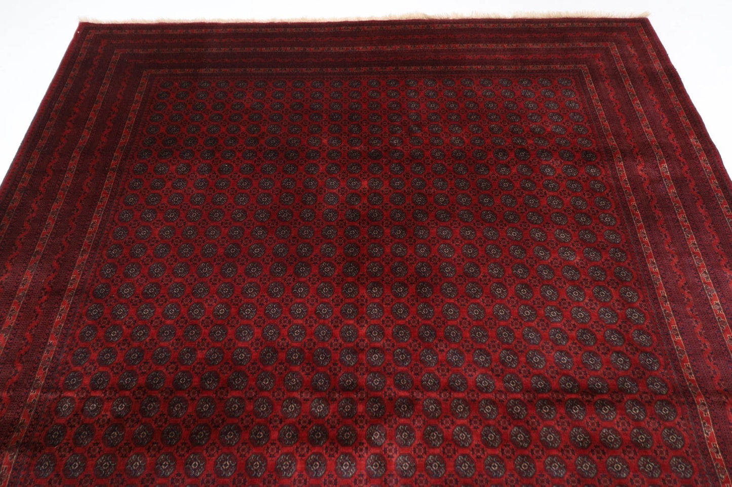 206 x 286 cm | Fine Mori Bokhara Afghan Tribal Hand Knotted Carpet