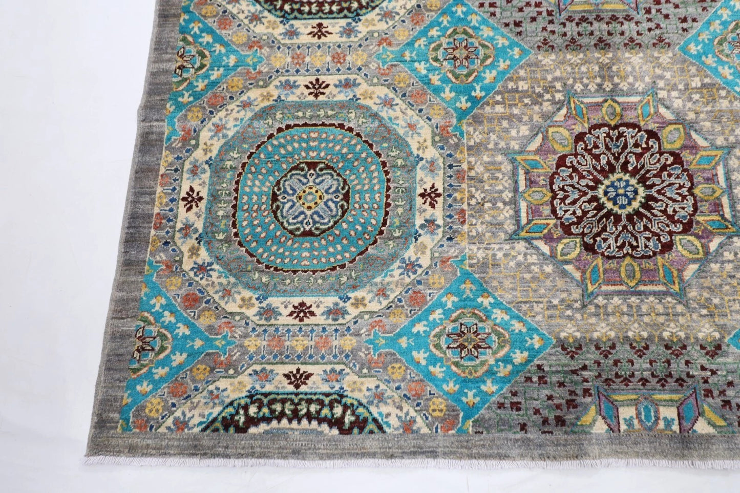 203 x 306 cm | Mamluk Afghan Tribal Hand Knotted Carpet