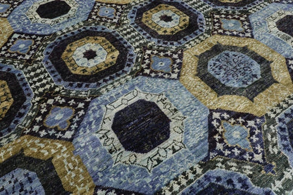 181 x 283 cm | Mamluk Afghan Tribal Hand Knotted Veg Dye Wool Carpet