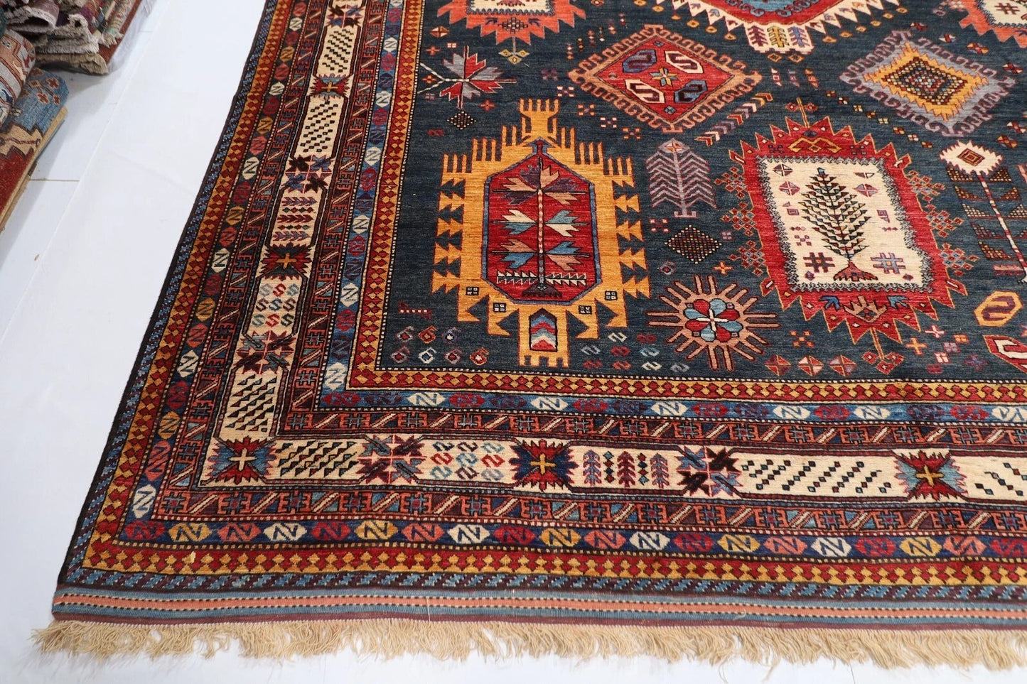 320 x 390 cm | Waziri Afghan Tribal Hand Knotted Carpet