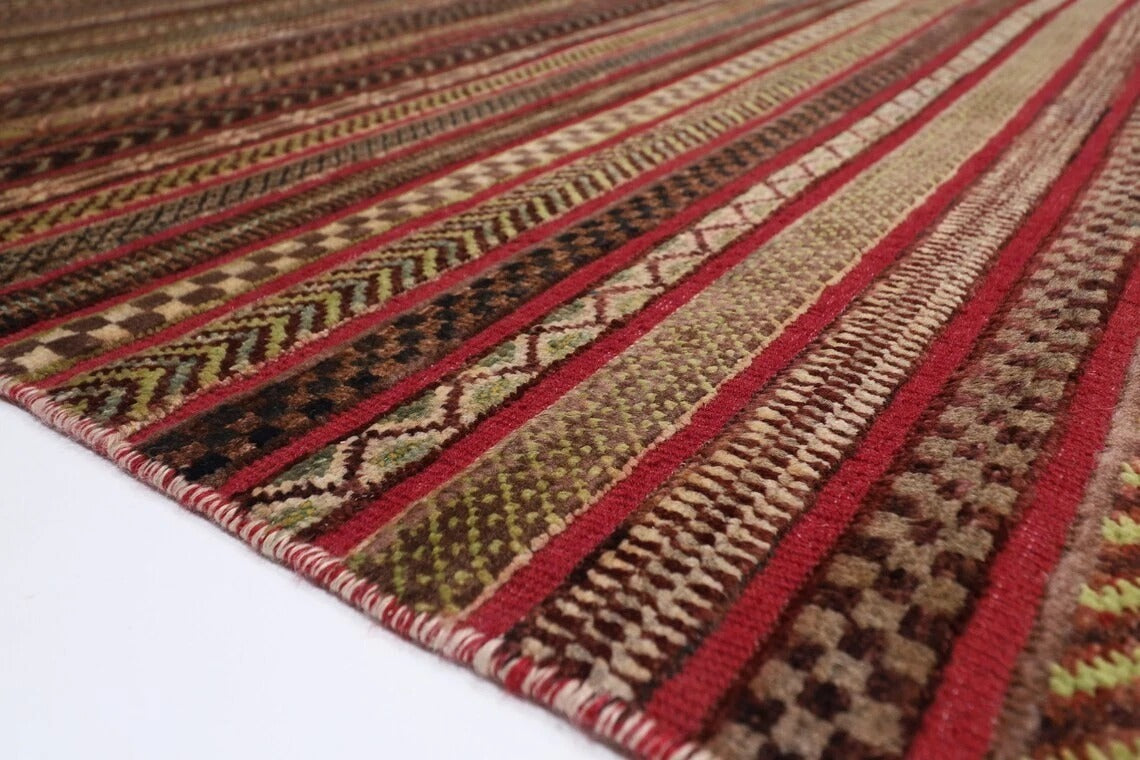 198 x 295 cm | Gabbeh Afghan Tribal Hand Knotted Carpet
