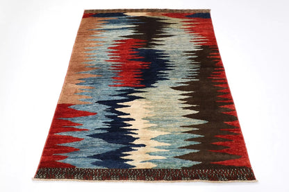 130 x 184 cm | Gabbeh Afghan Tribal Hand Knotted Veg Dye Wool carpet