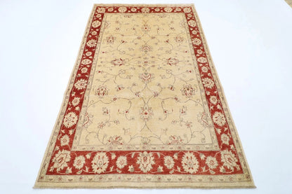 157 x 244 cm | Chobi Afghan Tribal Hand Knotted Veg Dye Wool Carpet