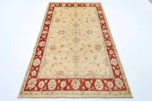 157 x 244 cm | Chobi Afghan Tribal Hand Knotted Veg Dye Wool Carpet