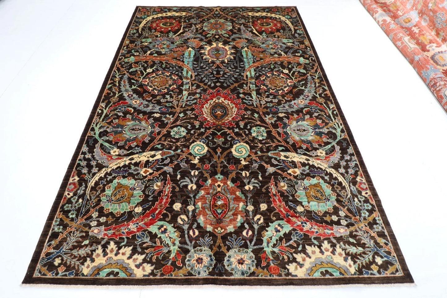 205 x 296 cm | Sickle Leaf Afghan Tribal Hand Knotted Carpet