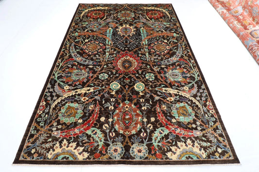 205 x 296 cm | Sickle Leaf Afghan Tribal Hand Knotted Carpet