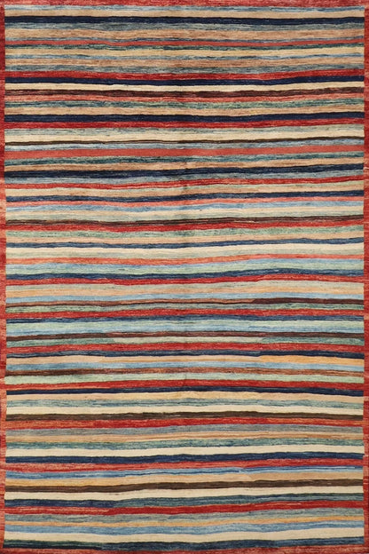 169 x 228 cm | Gabbeh Afghan Tribal Hand Knotted Veg Dye Wool Carpet