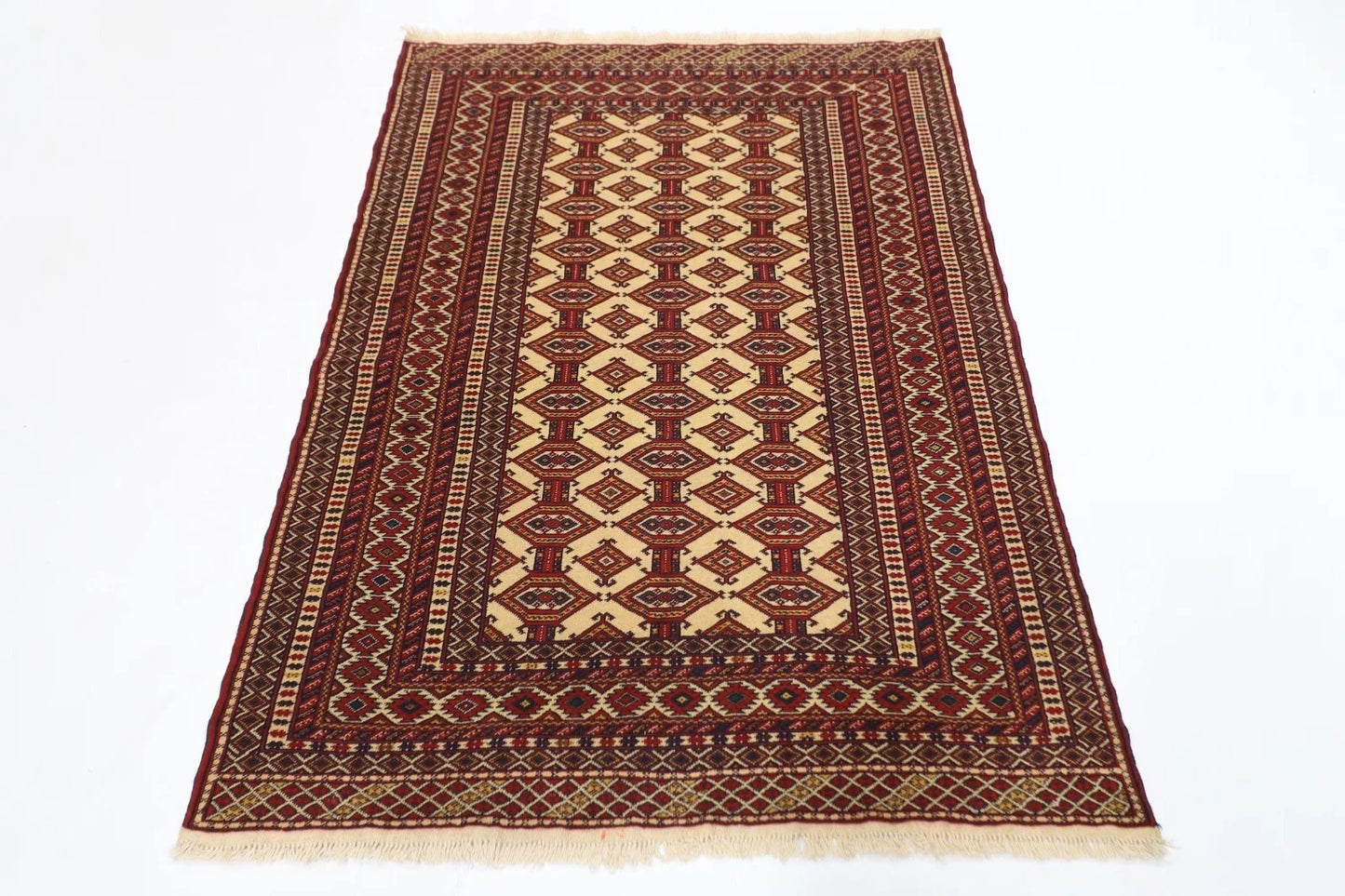 122 x 173 cm | Afghan Tribal Hand Knotted Veg Dye Wool carpet