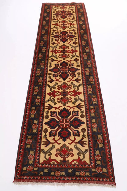 93 x 317 cm | Maranoce Afghan Tribal Hand Knotted Wool Runner