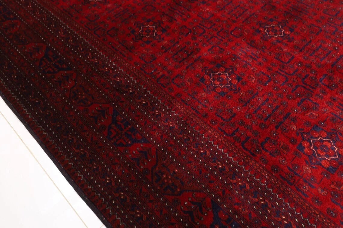 253 x 345 cm | Belgic Afghan Tribal Hand Knotted Carpet