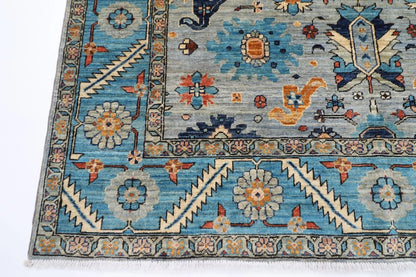 185 x 276 cm |  Bidjar Gray Afghan Tribal Hand Knotted Veg Dye Wool carpet