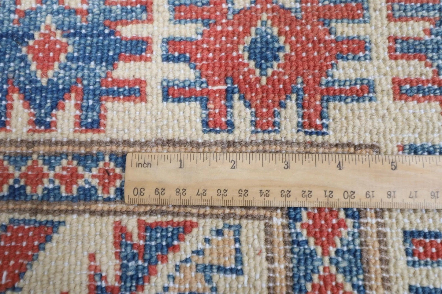 115 x 180 cm | Kazak Afghan Tribal Hand Knotted Veg Dye Wool carpet