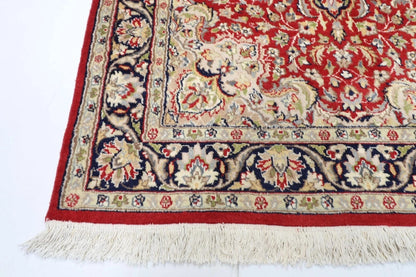 122 x 188 cm | Medallion Tribal Hand Knotted Veg Dye Wool carpet
